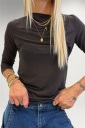 maglia in cashmere blend tinta unita